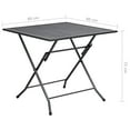 thumbnail image 2 of vidaXL Patio Dining Set Patio Mesh Dining Table and Chair Steel Anthracite, 2 of 10