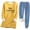 Blue, variant on Bixock Women Fall and Winter Outfit Set,Women Two-piece Set,Women Fall and Winter Outfit Set Solid Color Print Round Neck Fleece Lined Long Sleeve Top and Drawstring Pants Set