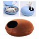 thumbnail image 4 of Cama premium para , cueva desmontable con cremallera, cama para mascotas, cama para mascotas, escondite semicerrado, casa , Marrón Colco Cueva de la cama del gato, 4 of 7