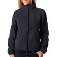 thumbnail image 1 of UltraClub 8481 Ladies Iceberg Fleece Jacket -Charcoal-Large, 1 of 2