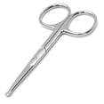 thumbnail image 2 of Melwey Tijeras redondeadas para vello facial de acero inoxidable/tijeras de seguridad para nariz, cejas, vello facial, pestañas, bigote, recorte de barba, uñas de bebé., 2 of 5
