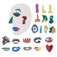 thumbnail image 4 of Juego de rompecabezas de madera Picasso, juguetes educativos, juego de rompecabezas de clasificación facial para niños, 4 of 6