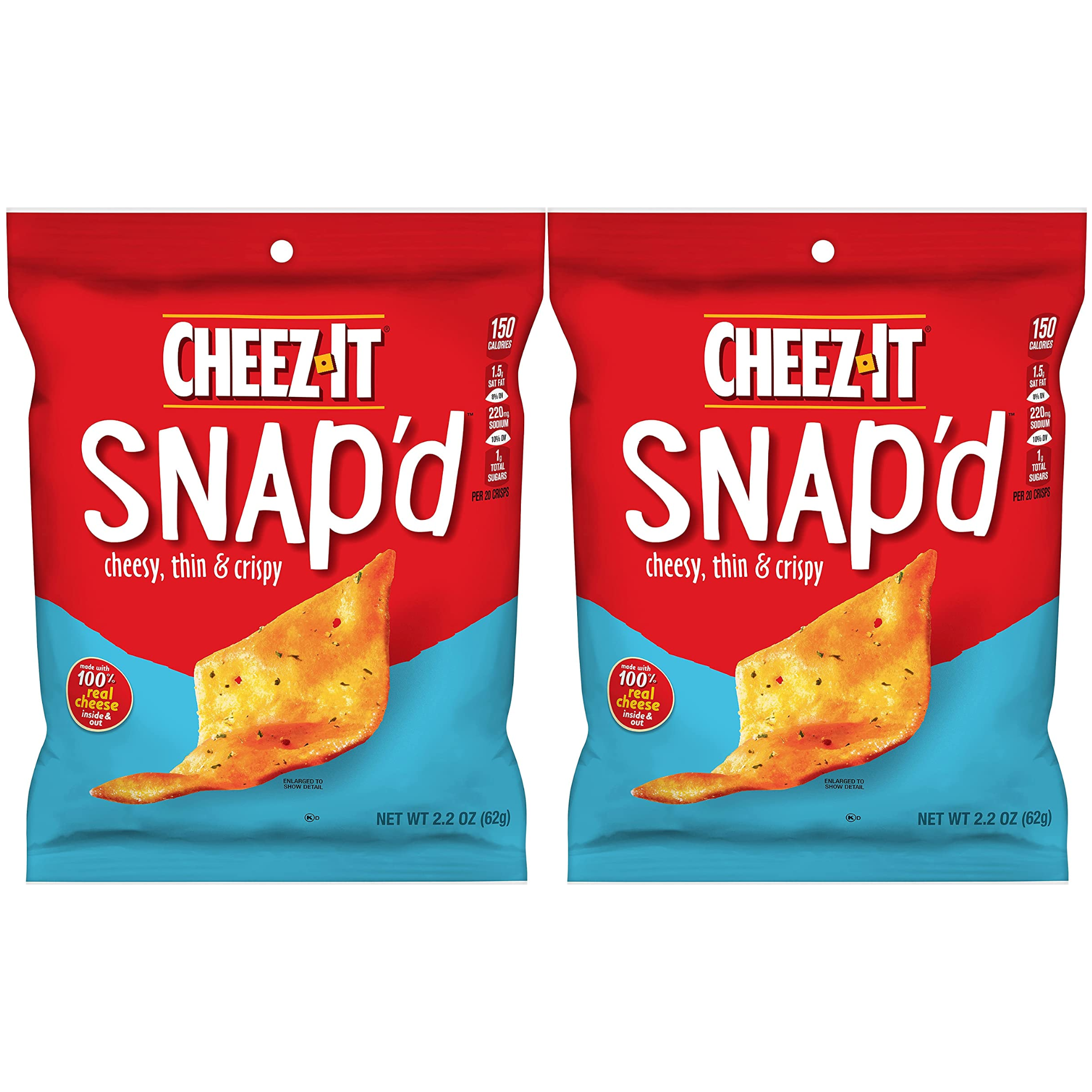 CheezIt Snap'd Cheddar Sour Cream and Onion Baked Snacks, Lunch Snacks