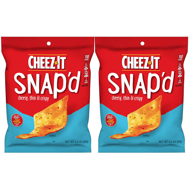 CheezIt Snap'd Cheddar Sour Cream and Onion Baked Snacks, Lunch Snacks