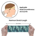 thumbnail image 5 of Motion Adornment Sweatband 15 In Both Men And Women Can Stretch Breathable Soft Perspiration For Hiking Walking Running Exercise Realistic Forests Camouflage Pattern Conifer Paleturquoise_1, 5 of 8