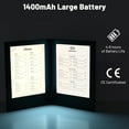 thumbnail image 4 of WeChef LED Back Lit Light Menu Holder Cover Folding Double Panel Fits 5.5''x7.1'' Paper for Hotel Club, 4 of 10