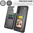 thumbnail image 5 of Galaxy A14 5G Cases,A14 Samsung Phone Case Wallet, Takfox Luxury PU Leather Shockproof Protective Wallet Cover with Card Holder, Double Magnetic Clasp and Durable Folio Flip Slim Hard Case-Black, 5 of 10