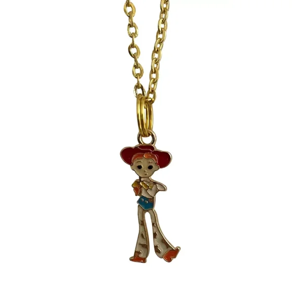 Jessie Cowgirl Character Figure Pendant Necklace