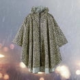 thumbnail image 2 of Poncho de Pluie Léger à Capuche pour Activités Extérieures Cyclisme Randonnée Camping Urgence Cape Unisexe, 2 of 3