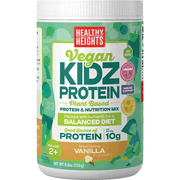 Healthy Heights KidzProtein, Shake Mix Powder, Vanilla, 10g Protein, 8.8oz