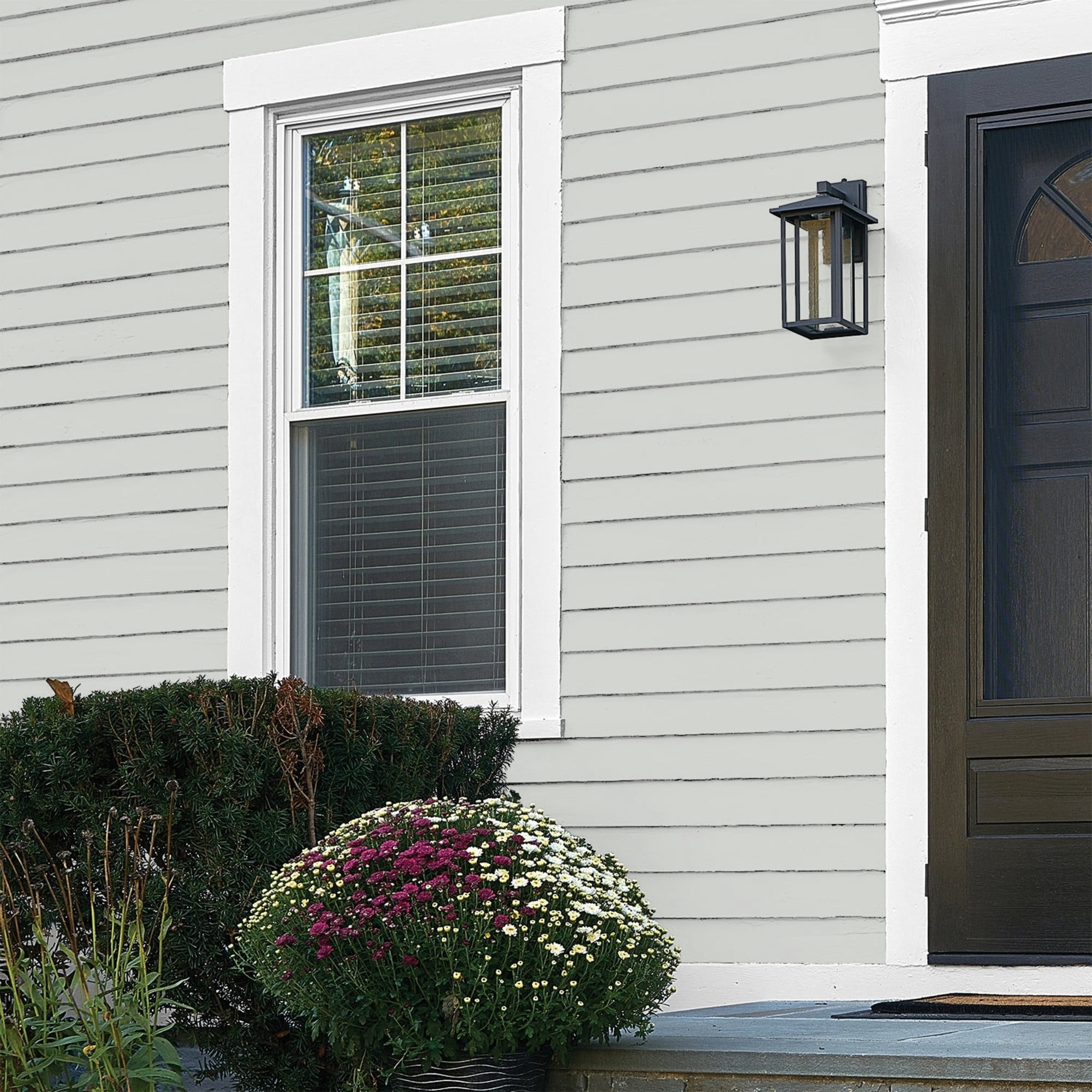 Glidden One Coat Tornado / Gray Flat Exterior Paint with Primer, 5 Gallon