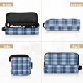 thumbnail image 6 of Hair Tools Storage with Heat Resistant Mat- Blue and White Color Scheme Printed Curling Iron Travel Bag/Flat Iron Case for Women, 6 of 8