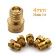 thumbnail image 2 of Motorcycle Carburetor 4mm Thread M4 Round Main Jet Size 110-155 For Kenhin CarbMikuni Minimoto Gy6 139qmb 50cc  Injector Nozzle, 2 of 2