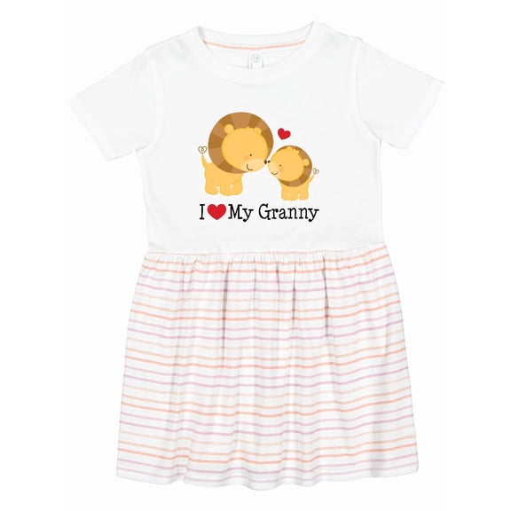 Inktastic I Love My Granny Girls Toddler Dress