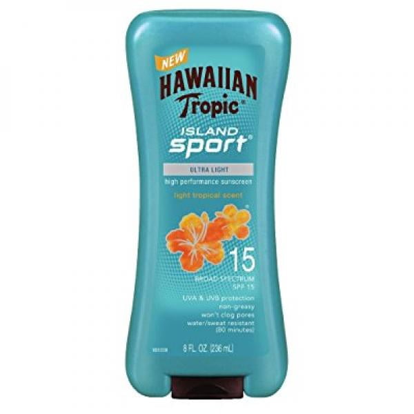 Hawaiian Tropic Sunscreen Island Sport Broad Spectrum Sun Care