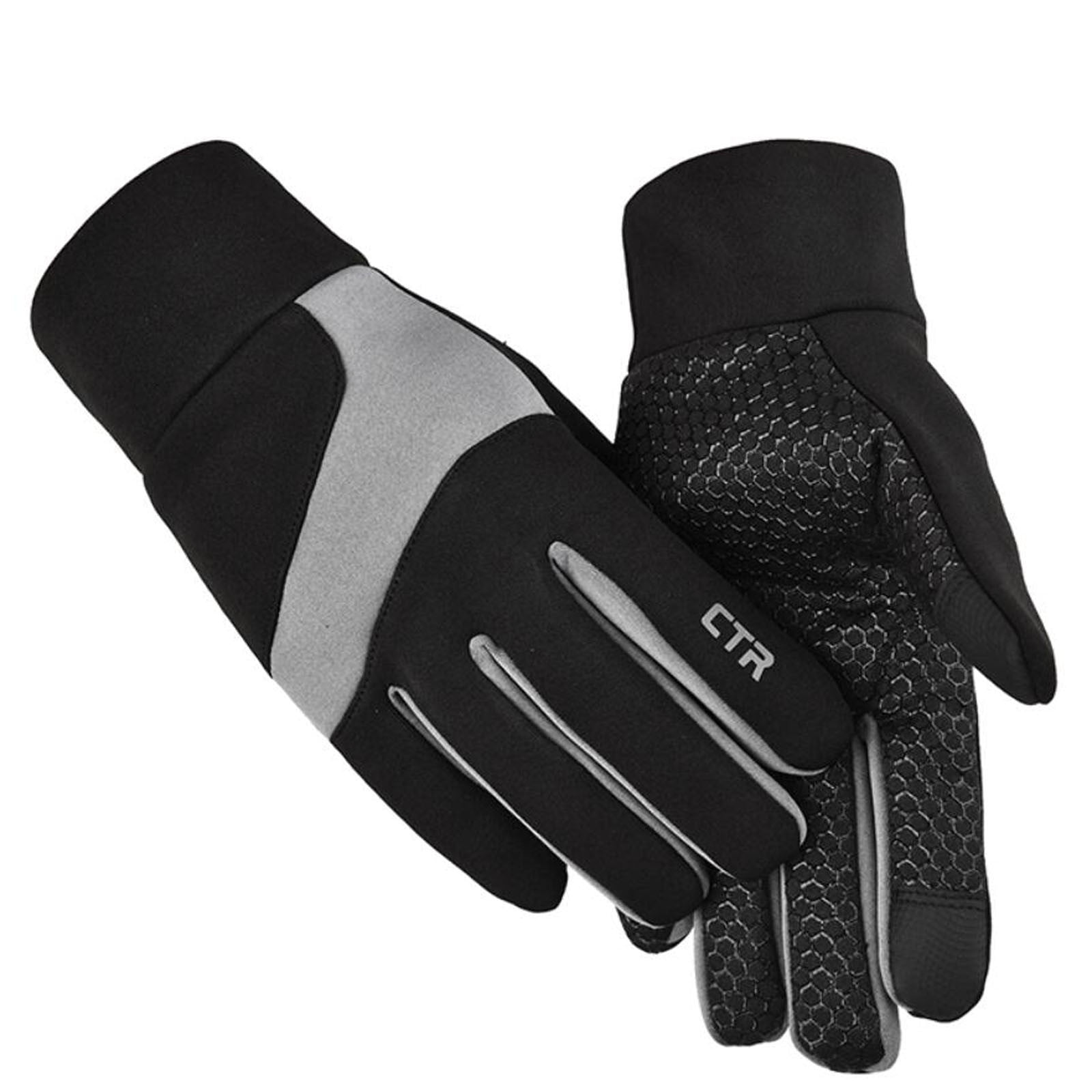 Logic Full Finger Cycling Gloves Winter Gloves Mens Anti Slip Thermal Windproof