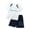 White, variant on OOOUM Boys 2 Piece Matching Clothing Set Breathable Ice Silk Short Sleeve Sports Sets Cool Comfort Sports Outfits Sets White 12-13 Years