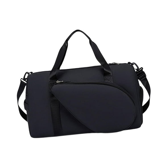 Almencla Sac d'Épaule de Tennis Porte-Chaussures Rangement Entraînement Physique Sport Sac pour Raquette de Pickleball Noir