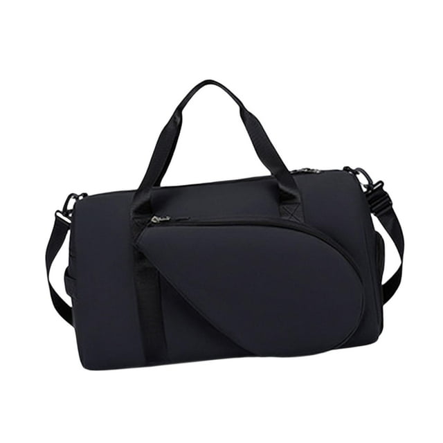 Colaxi Tennis Shoulder Bag Pickleball Racket Bag Fitness Sport Portable Racket Duffel for Women Men Badminton Bag Tennis Racquet Bag Black