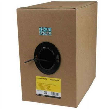 UPC: 0065030851596 | StarTech.com WIR5ECMRBK 1000 ft Bulk Roll of Black CMR Cat5e Solid UTP Riser Cable – Cat 5e Riser Cable – Cat.5e CMR Ethernet Cable – 24 AWG – Black