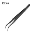 thumbnail image 3 of Juego de pinzas de precisión de 2 piezas ESD-15 120mm Curvadas Antiestáticas Antimagnéticas de Acero Inoxidable, 3 of 6