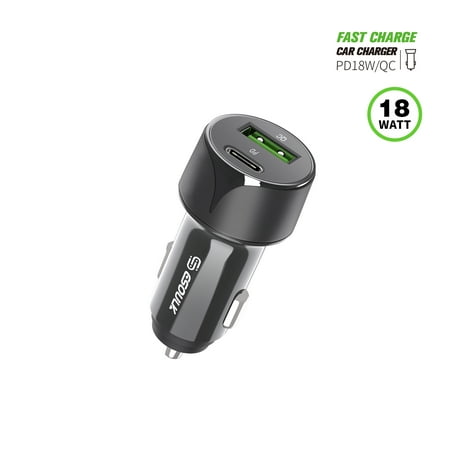 Compatible for Cloud Mobile Stratus C5 Elite 18W Car Charger PD + 2.4A USB - Car Charger Adapter Only