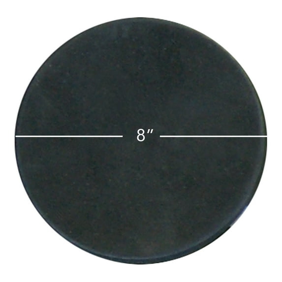 General Purpose Rubber Sheet, Black, 60A, 0.125" x 8" Disc (10 Pack)