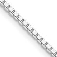 thumbnail image 1 of Sterling Silver Rhodium-Plated 1.75mm Box Chain (18 X 1.75) Made In Italy qbx035r-18, 1 of 5