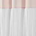 thumbnail image 5 of Lush Decor Tulle Skirt Color block Tulle 84" x 40" Solid Blush 3" Rod Pocket Pair Window Panel Curtain, 5 of 8