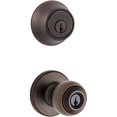 thumbnail image 1 of Combo de polo Lockset Kwikset 690P 11P CP K6 en bronce veneciano, 1 of 3