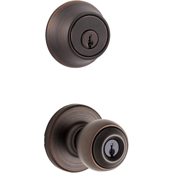 Combo de polo Lockset Kwikset 690P 11P CP K6 en bronce veneciano