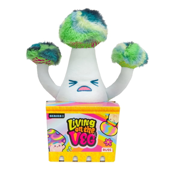 Living on the Veg 6-inch Plush - Shmu Green and White Mushroom Collectible Stuffed Toy