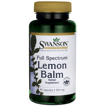 Swanson Lemon Balm 500 mg 60 Caps (Best Way To Take Lemon Balm)