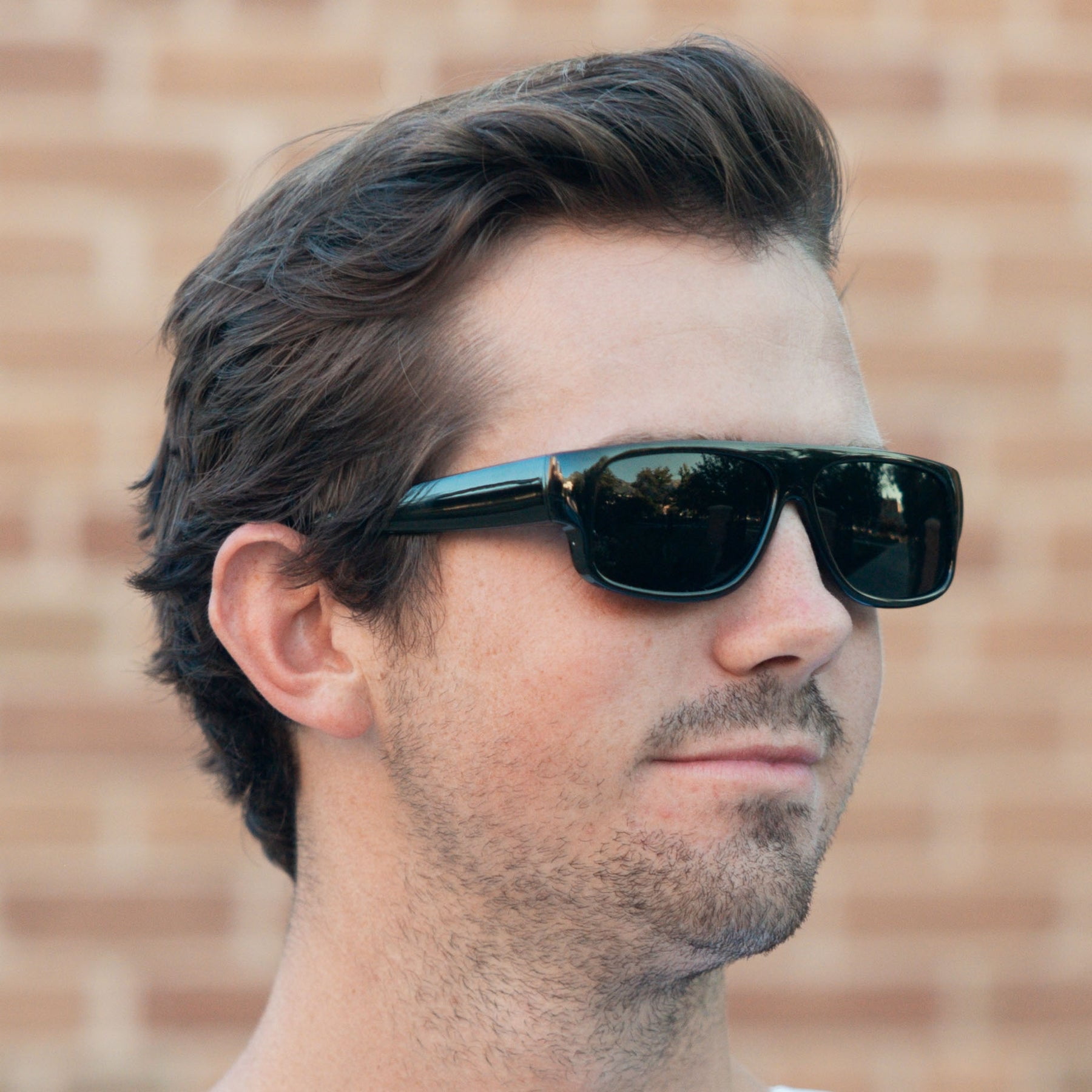 EAZY Super Dark Wraparound Sunglasses – UV400 Protection, Black Fashion Designer Shades for Bright Sunlight