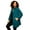 Deep Lagoon, variant on Women's Plus Size Petite Plus Size Button Up Fleece Jacket