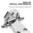 thumbnail image 3 of ULTNICE Heavy Duty Metal Door Hinge for Industrial Use Silver Color Easy to Install, 3 of 6