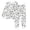 White, variant on Toddler Boys Clothes 2-Piece Halloween Sleepwear Set Long Sleeve with Diy Print Tops and Pants Outfits Set Size 2Y ,White
