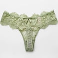 thumbnail image 4 of Xucatan Women's Low Rise Mesh Floral Embroidered Thong Panties, Sheer See Through Ladies Underwear, Stretchy Hip Lifting Elastic Briefs, Breathable Feminine Panties, with Cropped Design Gift, 4 of 8