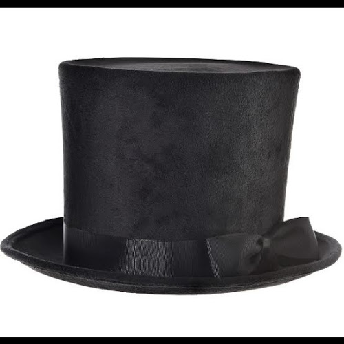 Victorian top hat black Clearance