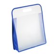 thumbnail image 3 of Bolsa de archivos portátil multifuncional, práctica, transparente, impermeable, portafolio de arte, organizador de archivos para aula, oficina y niños Azul, 3 of 8