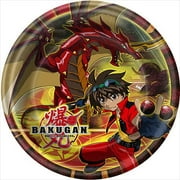 bakugan large 9 inch round lunch dinner plates