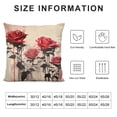 thumbnail image 5 of COMIO Romantic Flower Satin Pillowcase for Hair and Skin, Pillowcase with Envelope Closure, Queen Size Abstract Flower Pillow Cover for Sofa Bedroom New Year Valentines Decor, 5 of 5