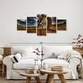 thumbnail image 2 of Elephant Stock Dirt Bike Wall Art - Horizontal Multi Panel Canvas - Living Room Wall Decor - Sports Multi Panel - Brown And Blue Decor - 55" x 24", 2 of 8