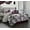 Purple, variant on Lanco Fern 7 Piece Comforter Set Taupe, Bed Size Queen, Leaves, Ultra Soft,Fill Polyester, Leaves