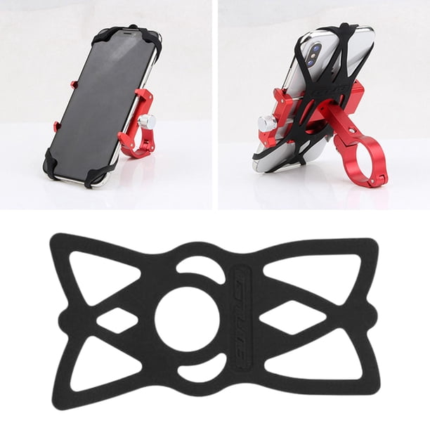 Banda de soporte de teléfono de silicona para motocicleta perfecl Negro