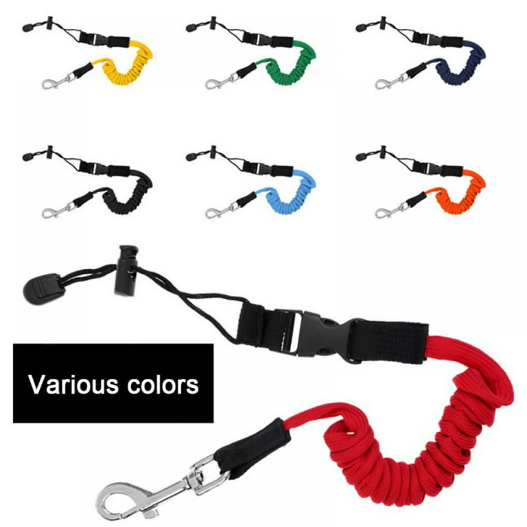 Stretchable Kayak Rod Leash Fishing Rod Rowing Boats Coiled Lanyard Cord  Tie Rope Premium Coiled SUP Leash 