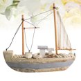 thumbnail image 5 of Decoration Ship Sailboat Sailing Boat Beach Nautical Decor Model Coastal Figurines Figurine Sail Tropical Satue Ornament, 5 of 6