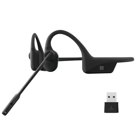 UPC: 0850033806373 | Shokz OpenComm UC – Bone Conduction Bluetooth Stereo Computer Headset with Loop 100 (USB-A  Black)