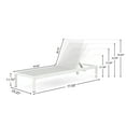 thumbnail image 3 of Outdoor Chaise Lounge Set of 2 with 5 Adjustable Position & Mesh Seat, Aluminum Patio Lounge Chair with Wheels for Outdoor Backyard Poolside, Gray+White, 3 of 9