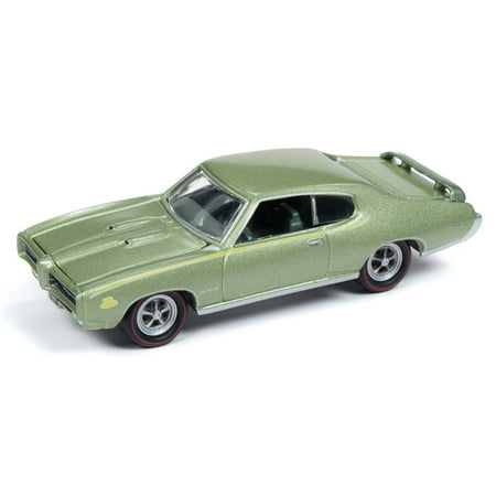 1969 Silver Proof - Johnny Lightning JLMC019 Muscle Car 1969 Pontiac GTO VER B Silver Poly